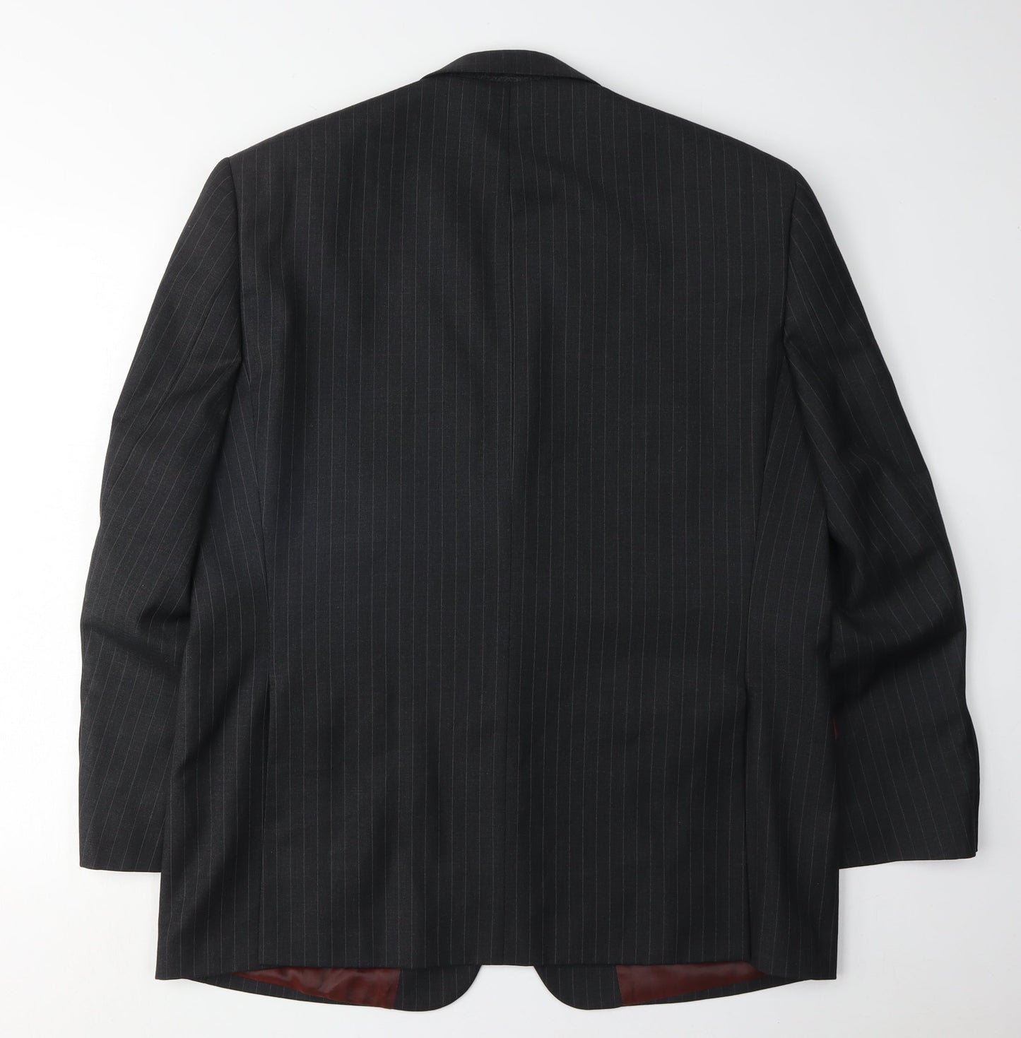 Mens UK Size 44 Charlton Gray Regular Black Suit Jacket