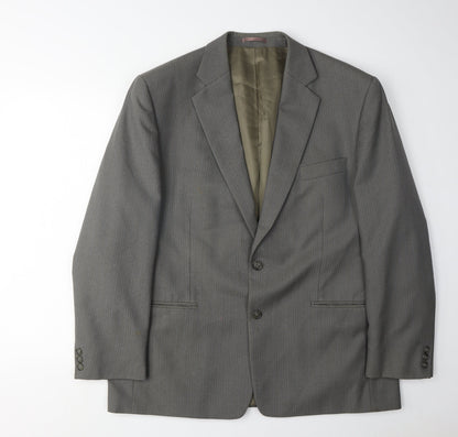Mens UK Size 44 Charlton Gray Regular Grey Suit Jacket