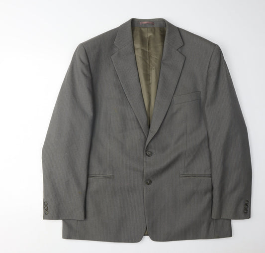 Mens UK Size 44 Charlton Gray Regular Grey Suit Jacket