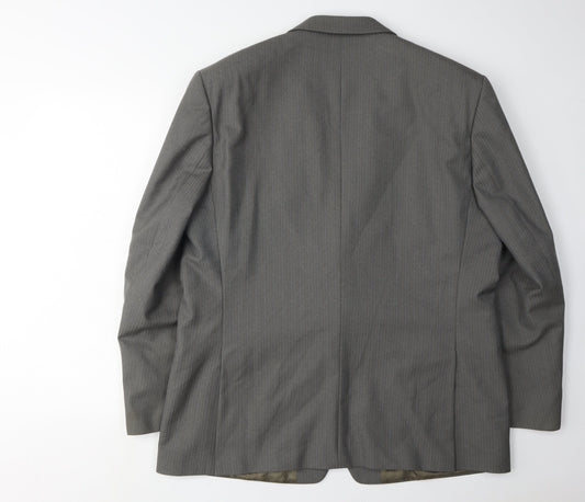 Mens UK Size 44 Charlton Gray Regular Grey Suit Jacket