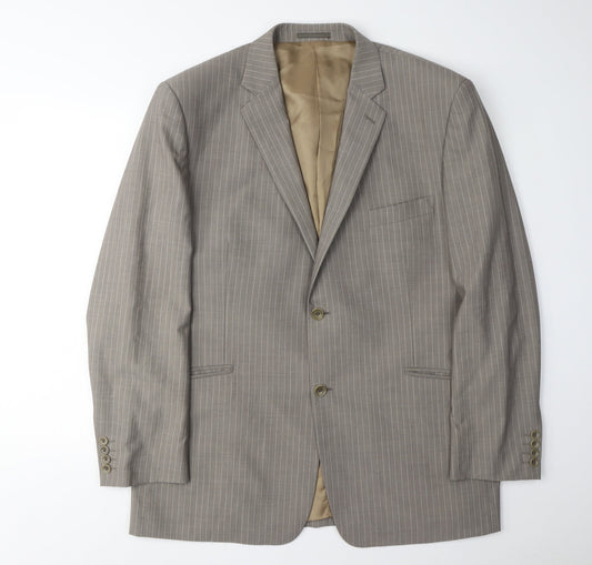 Mens UK Size 46 Charlton Gray Regular Grey Suit Jacket