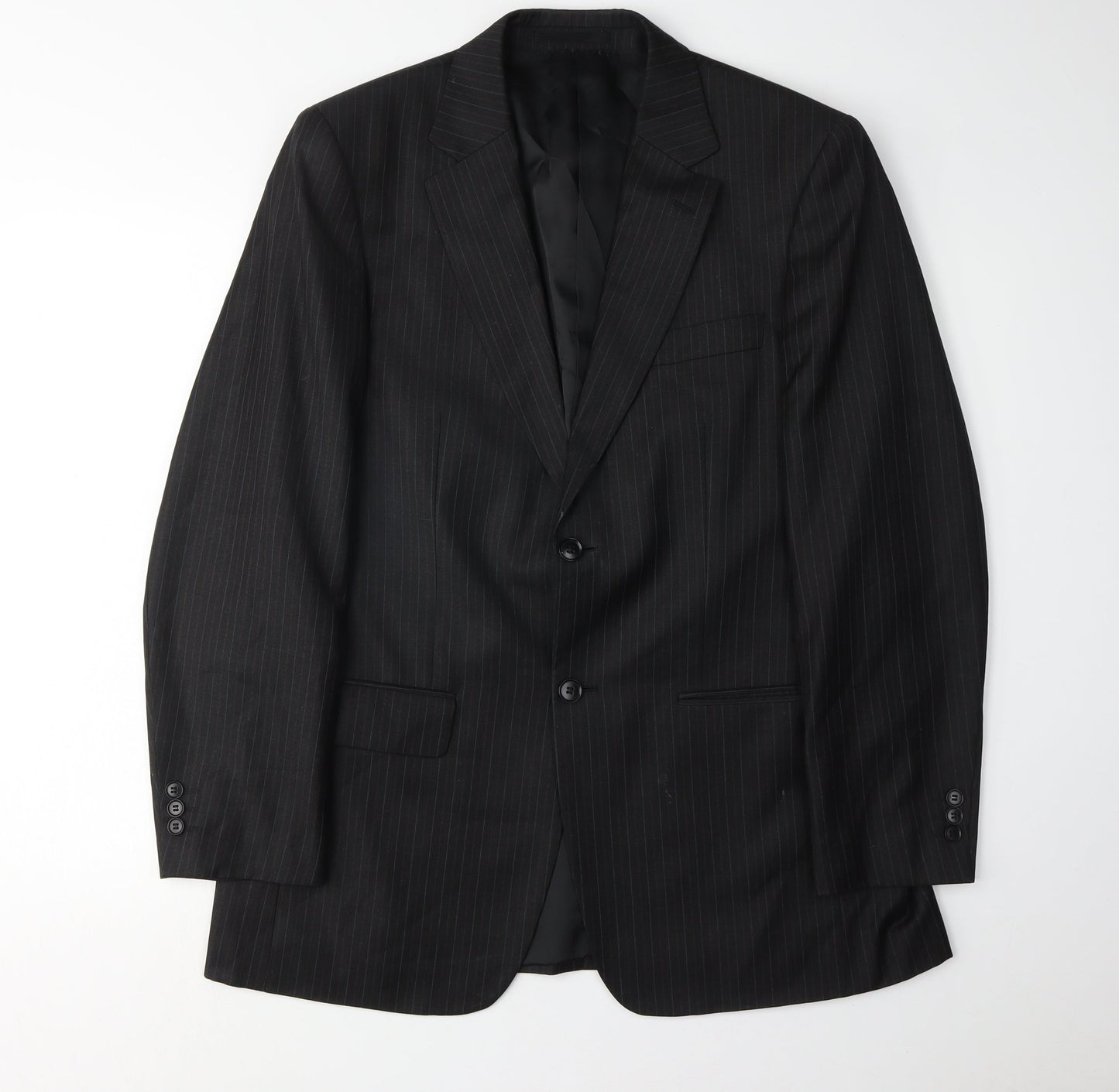 Mens UK Size 38 Brook Taverner Regular Black Suit Jacket