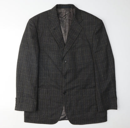Mens UK Size 42 Di Caprio Regular Grey Suit Jacket