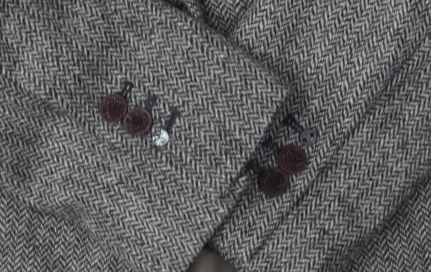 Zara Women's Grey Wool Blazer, Size 10, Lined, Autumn