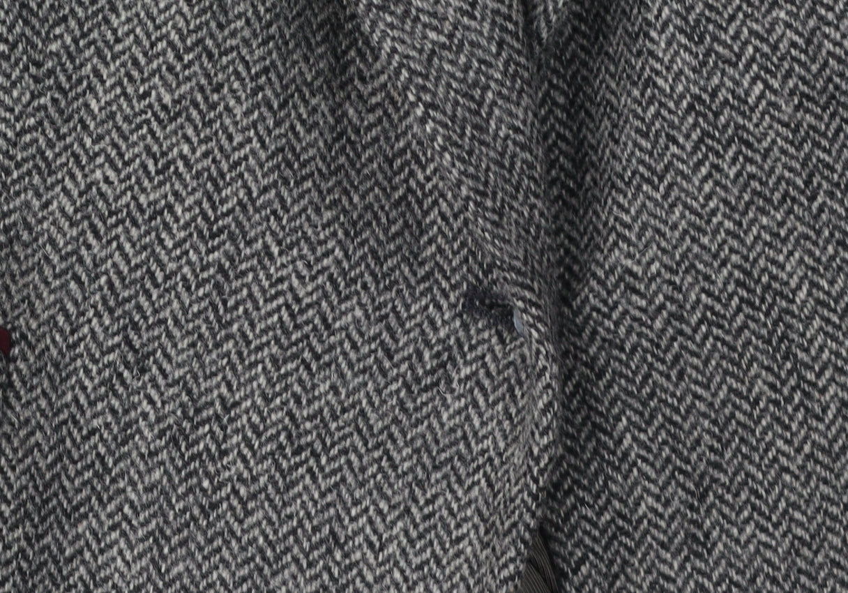 Zara Women's Grey Wool Blazer, Size 10, Lined, Autumn