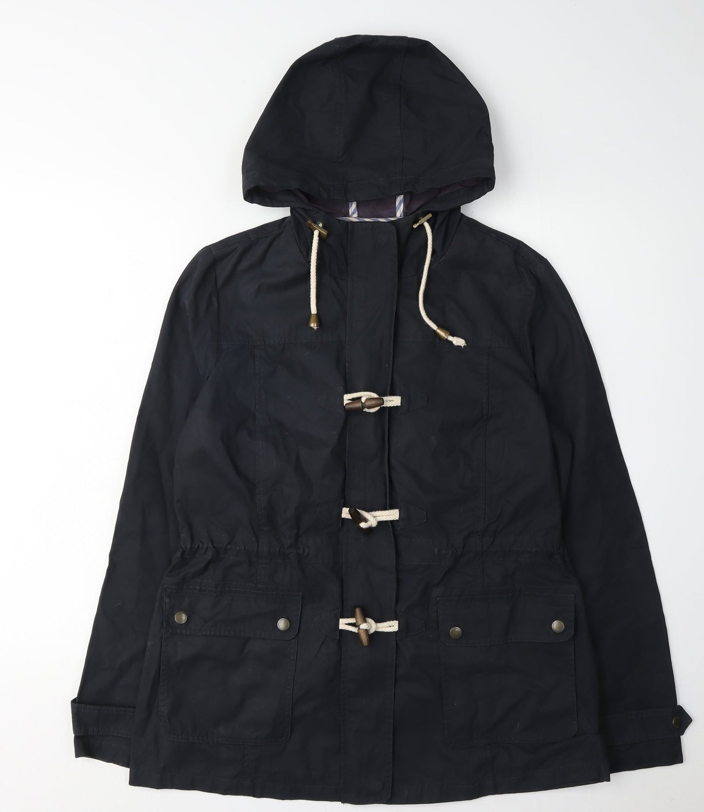 Fat Face Women's Blue Parka Coat Size 12