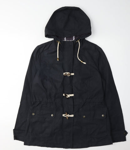 Fat Face Women's Blue Parka Coat Size 12