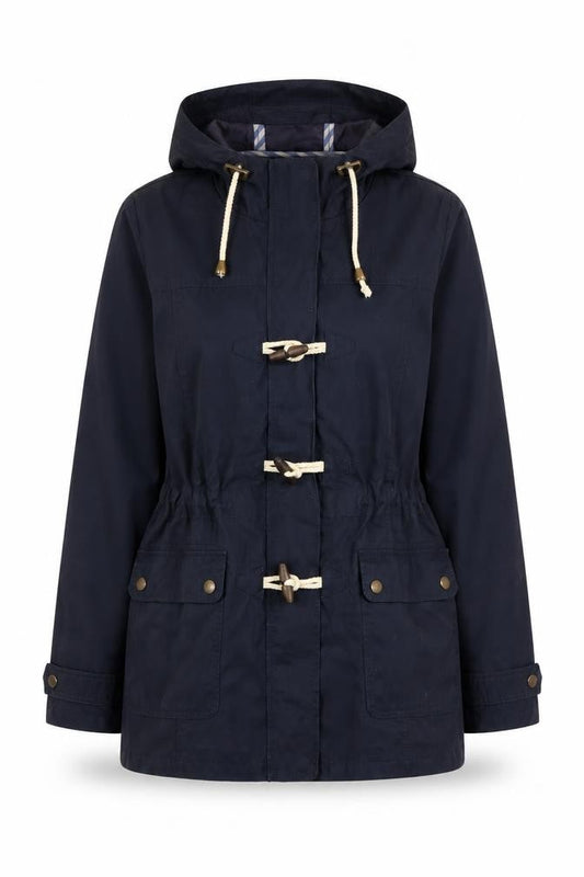 Womens UK Size 12 Fat Face Blue Parka Coat