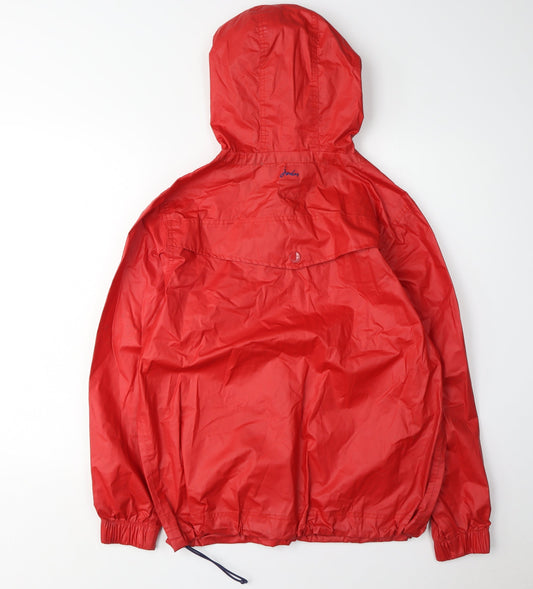 Womens UK Size 10 Joules Red Anorak Coat