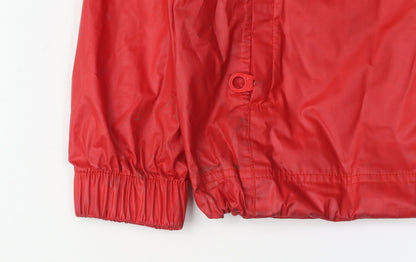 Womens UK Size 10 Joules Red Anorak Coat