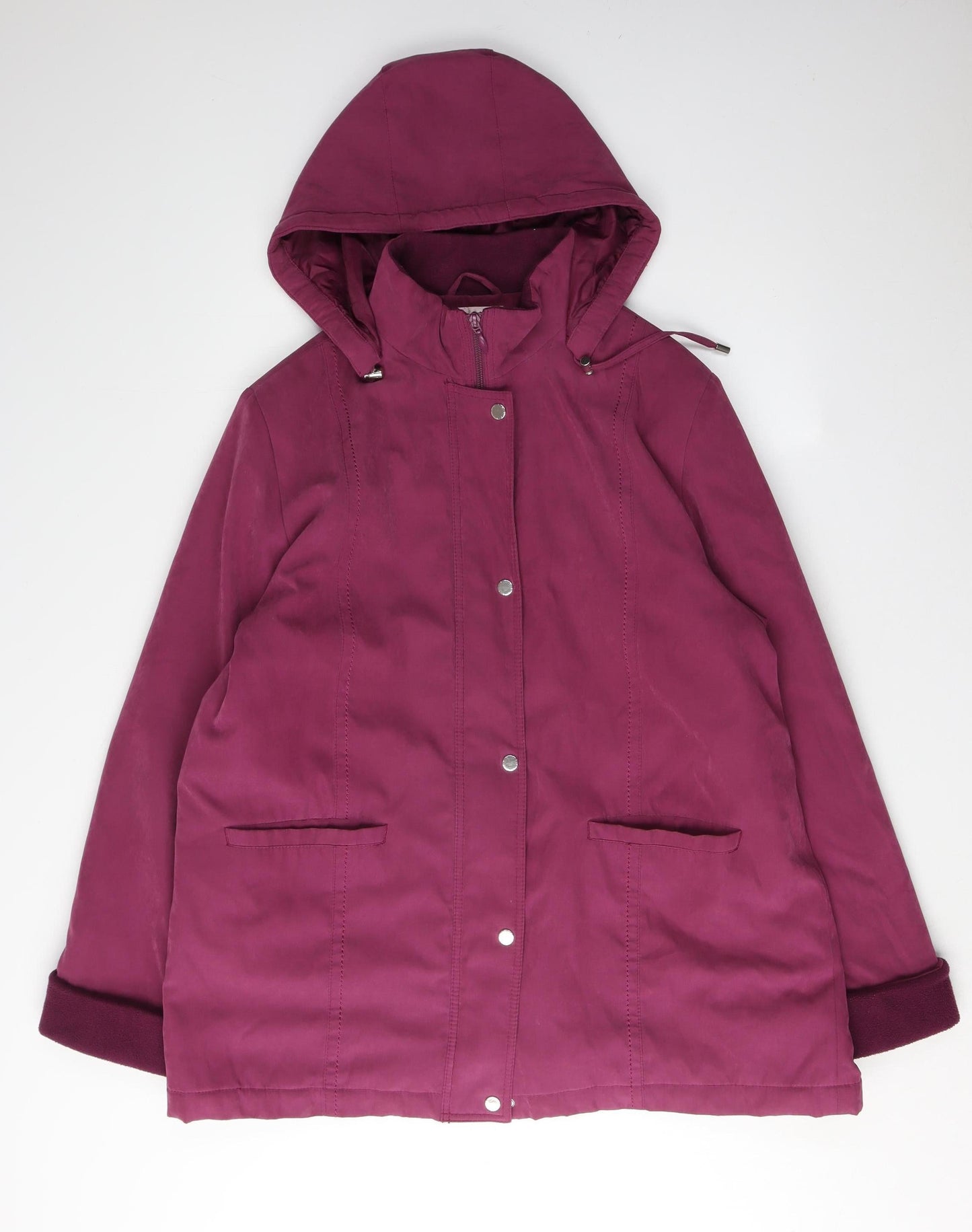 EWM Women's Pink Parka Jacket Size 20 Hooded