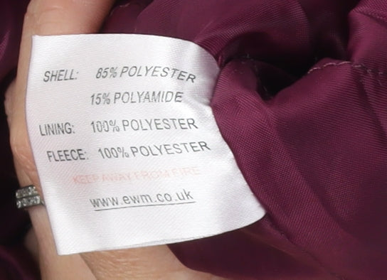 EWM Women's Pink Parka Jacket Size 20 Hooded