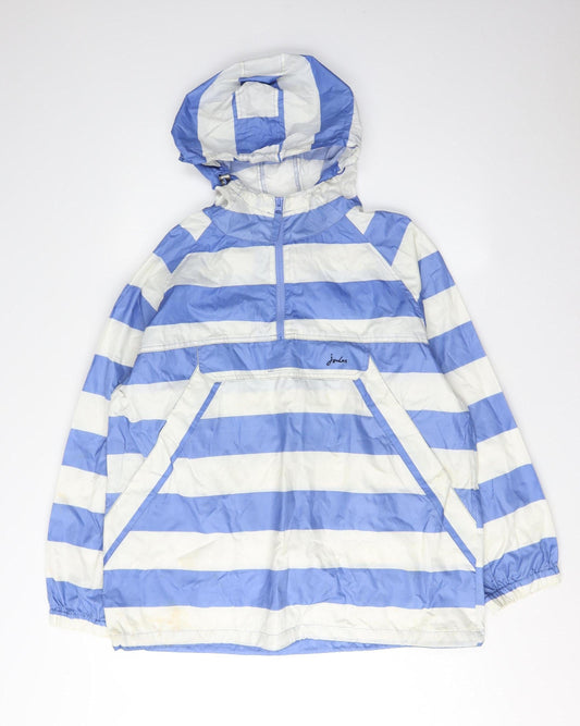 Womens UK Size 12 Joules Blue Anorak Coat