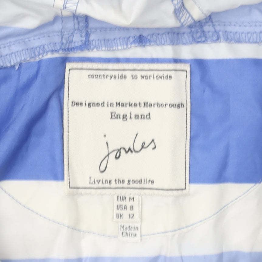 Womens UK Size 12 Joules Blue Anorak Coat