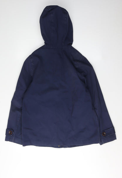 Womens UK Size 10 Joules Blue Rain Coat