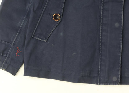 Womens UK Size 10 Joules Blue Rain Coat