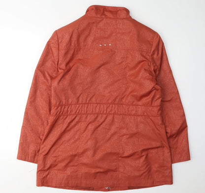 Isle Women's Red Parka Jacket Size 12 with Rhinestone