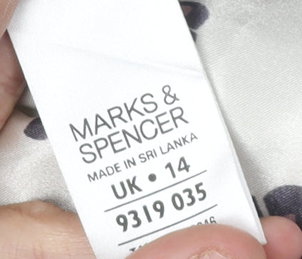 Womens UK Size 14 Marks and Spencer Purple Overcoat