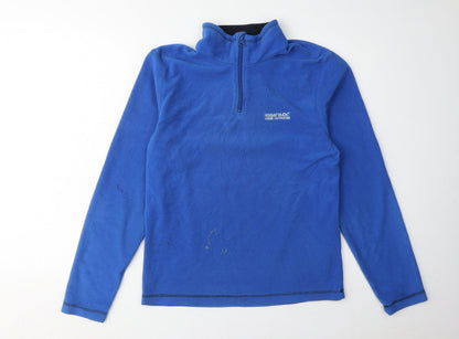 Mens UK Size S Regatta Great Outdoors Blue 1/4 Zip Sweatshirt
