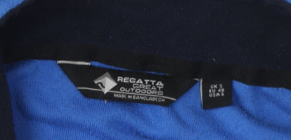 Mens UK Size S Regatta Great Outdoors Blue 1/4 Zip Sweatshirt