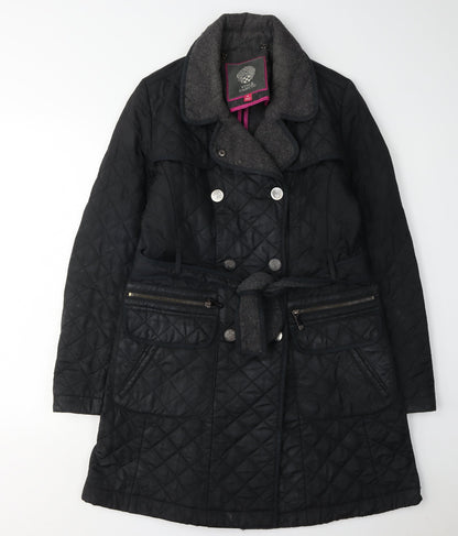 Vince Camuto Women's Black Quilted Coat M