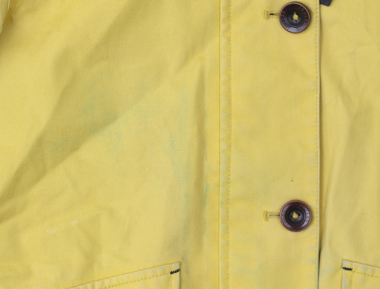 Womens UK Size 8 Joules Yellow Rain Coat