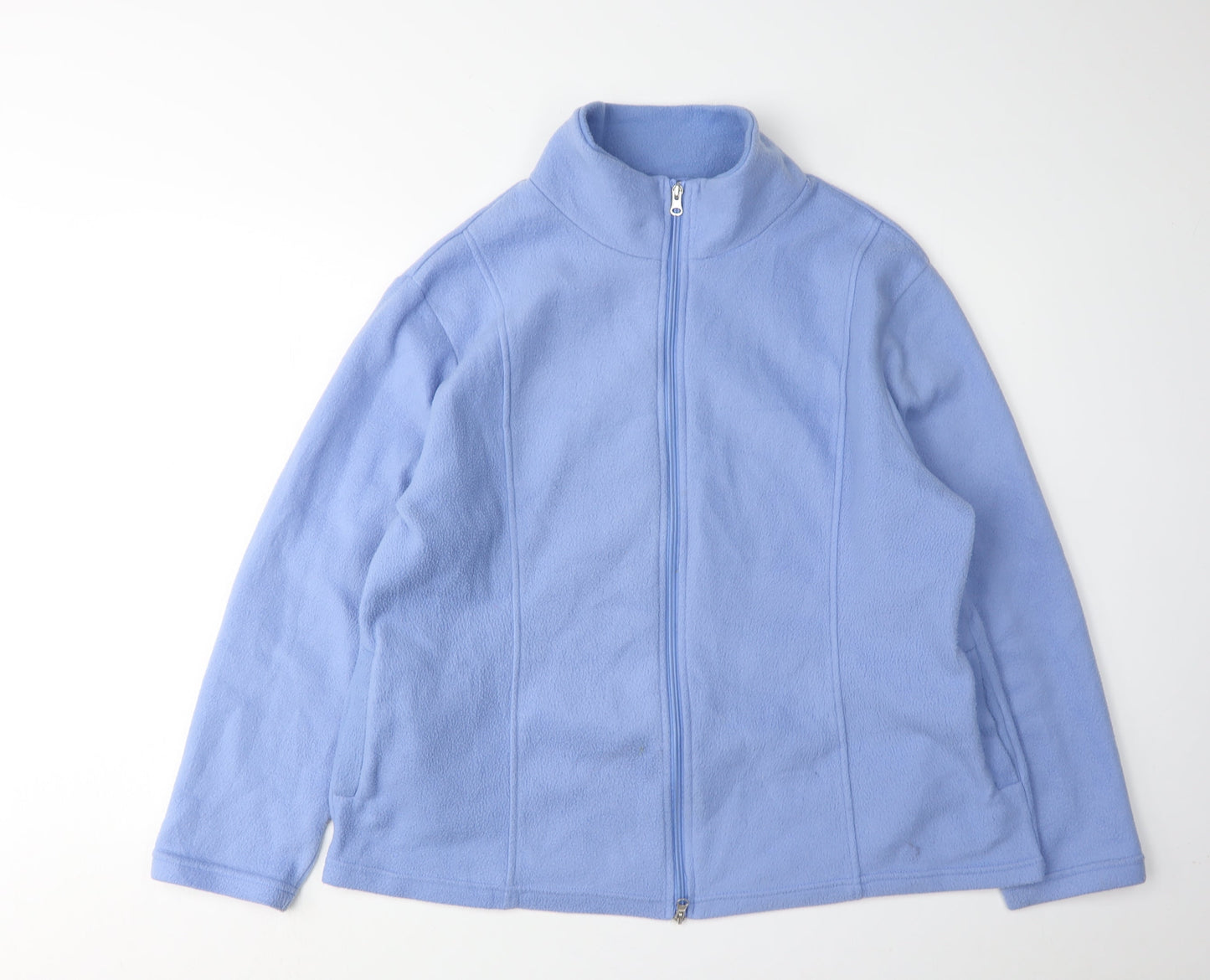 Womens UK Size L Anne De Lancay Blue Basic Jacket
