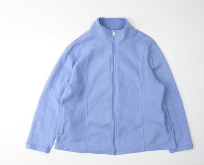 Womens UK Size L Anne De Lancay Blue Basic Jacket