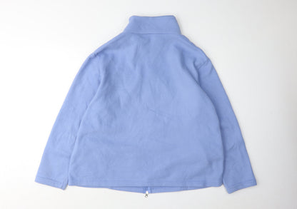 Womens UK Size L Anne De Lancay Blue Basic Jacket