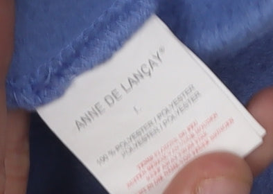 Womens UK Size L Anne De Lancay Blue Basic Jacket