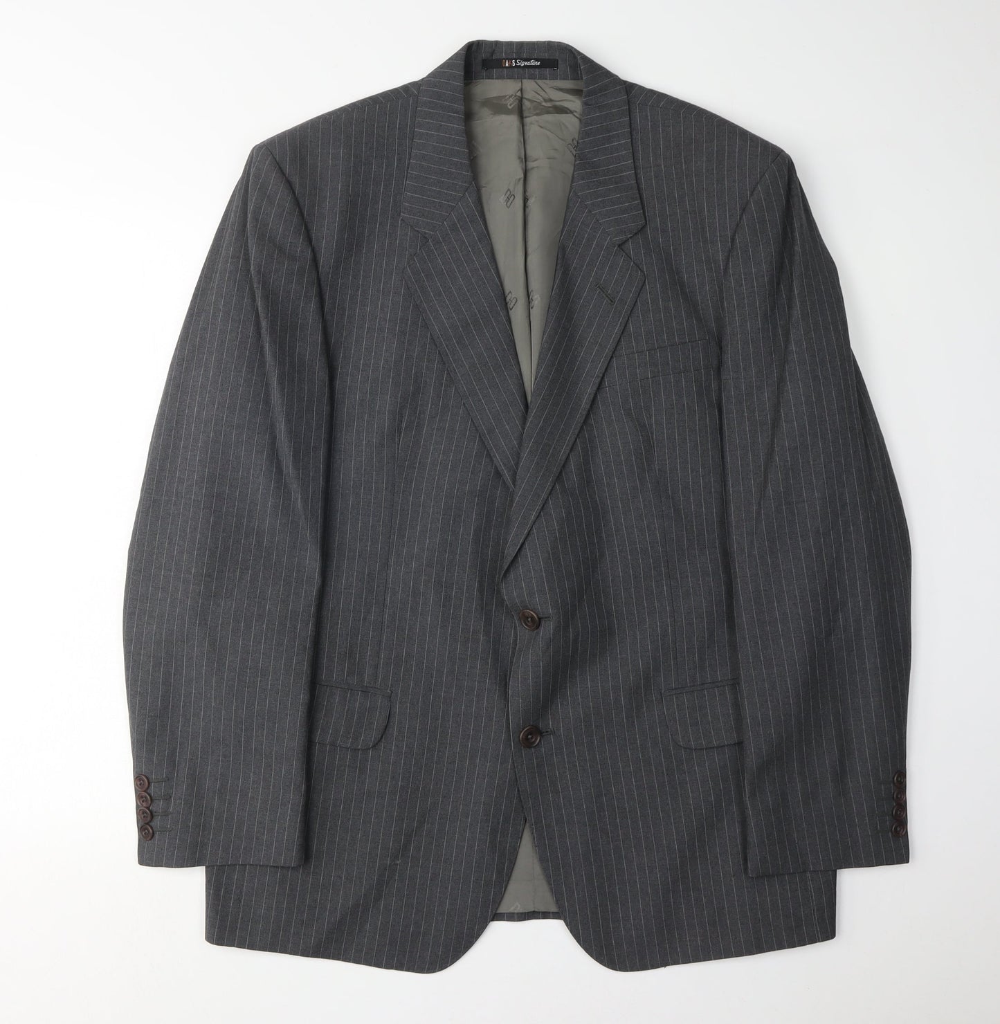Mens UK Size 44 DAKS Regular Grey Suit Jacket