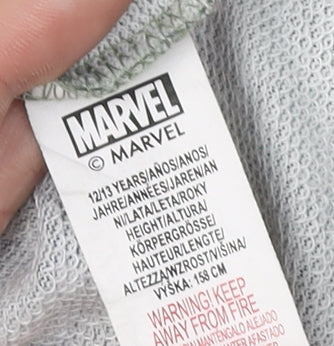 Marvel Boys Camouflage Hoodie 12 Years Pullover Green