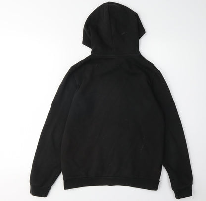 Puma Boys Black Hoodie Pullover, Size 13, Graphic Logo