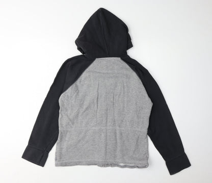 Head Unisex Hoodie Grey Black Full Zip Logo Sports
