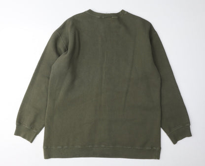 Mens UK Size One Size DKNY Green Pullover Sweatshirt