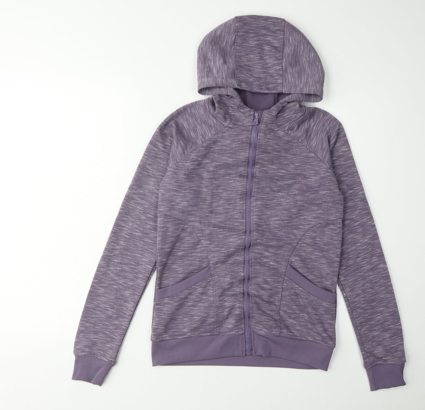 Womens UK Size 8 Mountain Warehouse Purple Full Zip Hoodie