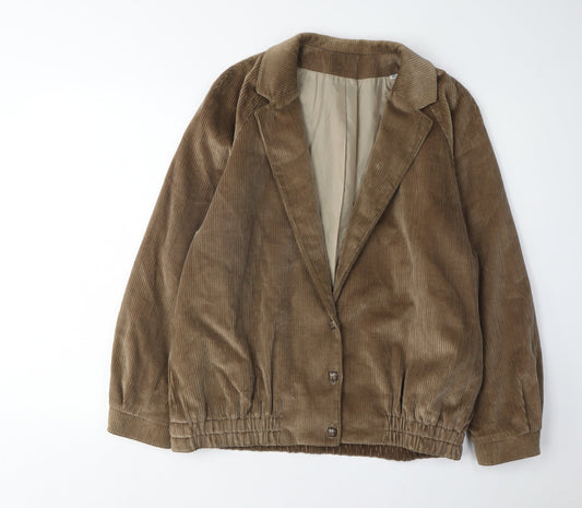 Viyella Women's Brown Corduroy Blazer, Size 14