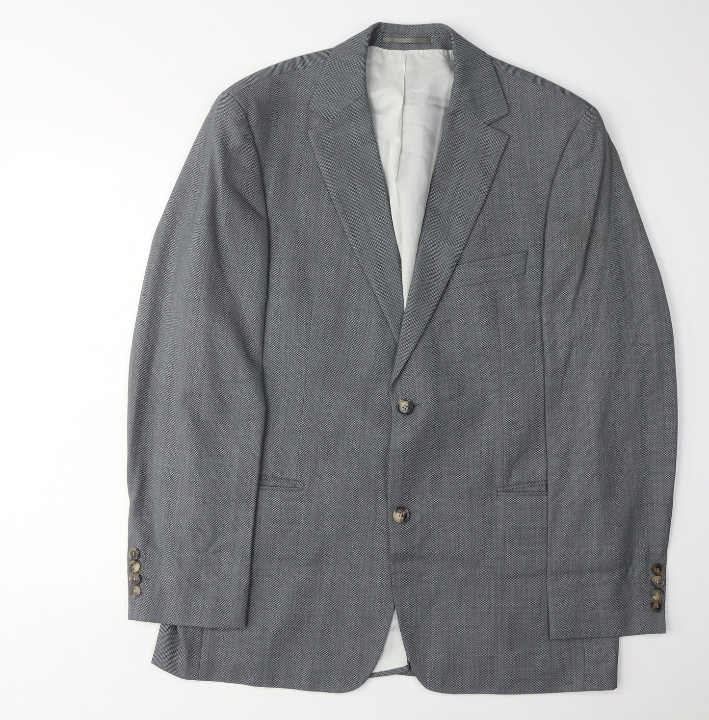 Mens UK Size 42 HUGO BOSS Regular Grey Suit Jacket