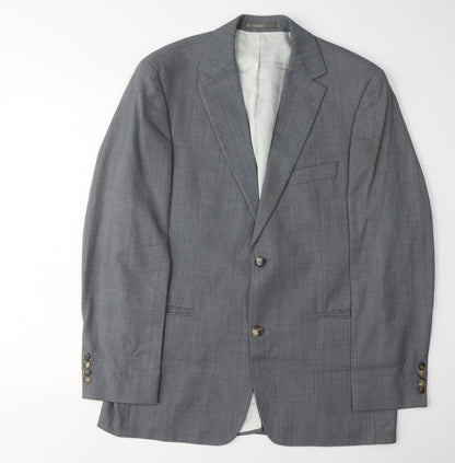 Mens UK Size 42 HUGO BOSS Regular Grey Suit Jacket