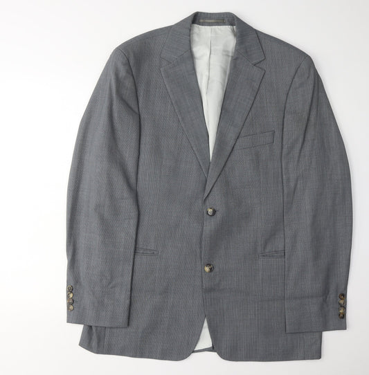 Mens UK Size 42 HUGO BOSS Regular Grey Suit Jacket