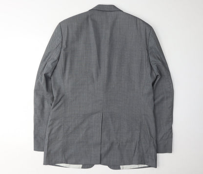 Mens UK Size 42 HUGO BOSS Regular Grey Suit Jacket