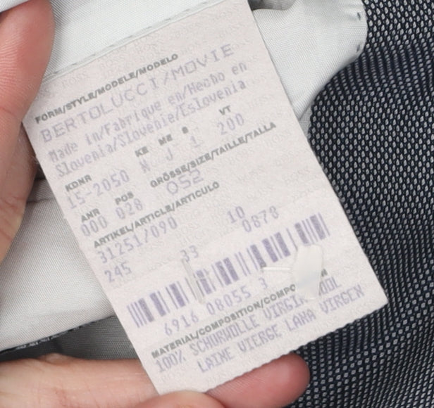 Mens UK Size 42 HUGO BOSS Regular Grey Suit Jacket