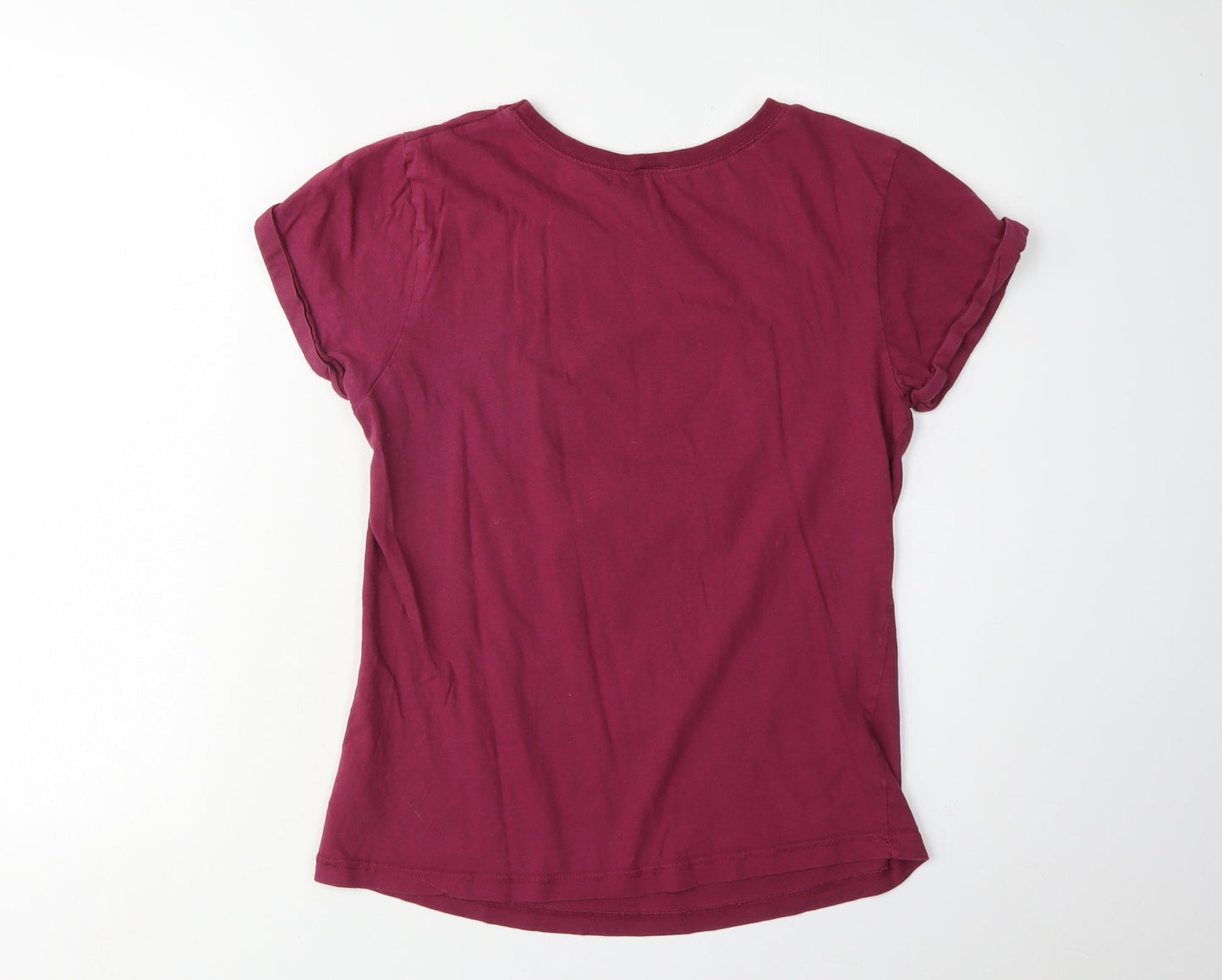 Womens UK Size S Harry Potter Red Jersey T-Shirt