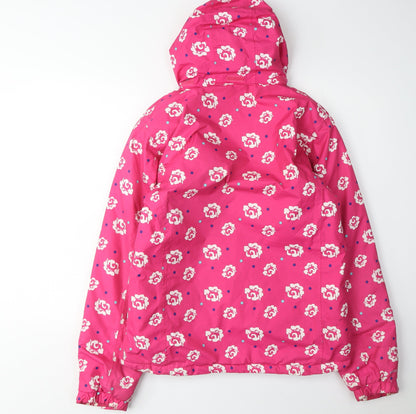 Regatta Girls' Pink Floral Rain Coat, Size 14