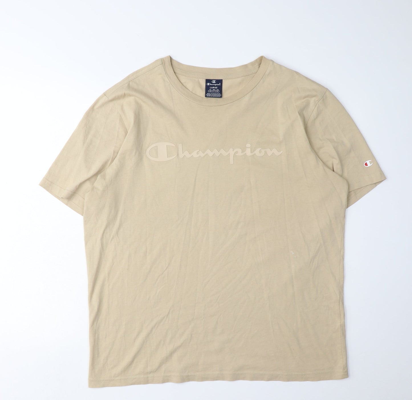 Mens UK Size L Champion Beige  T-Shirt