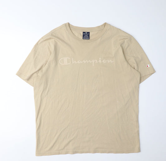 Mens UK Size L Champion Beige  T-Shirt
