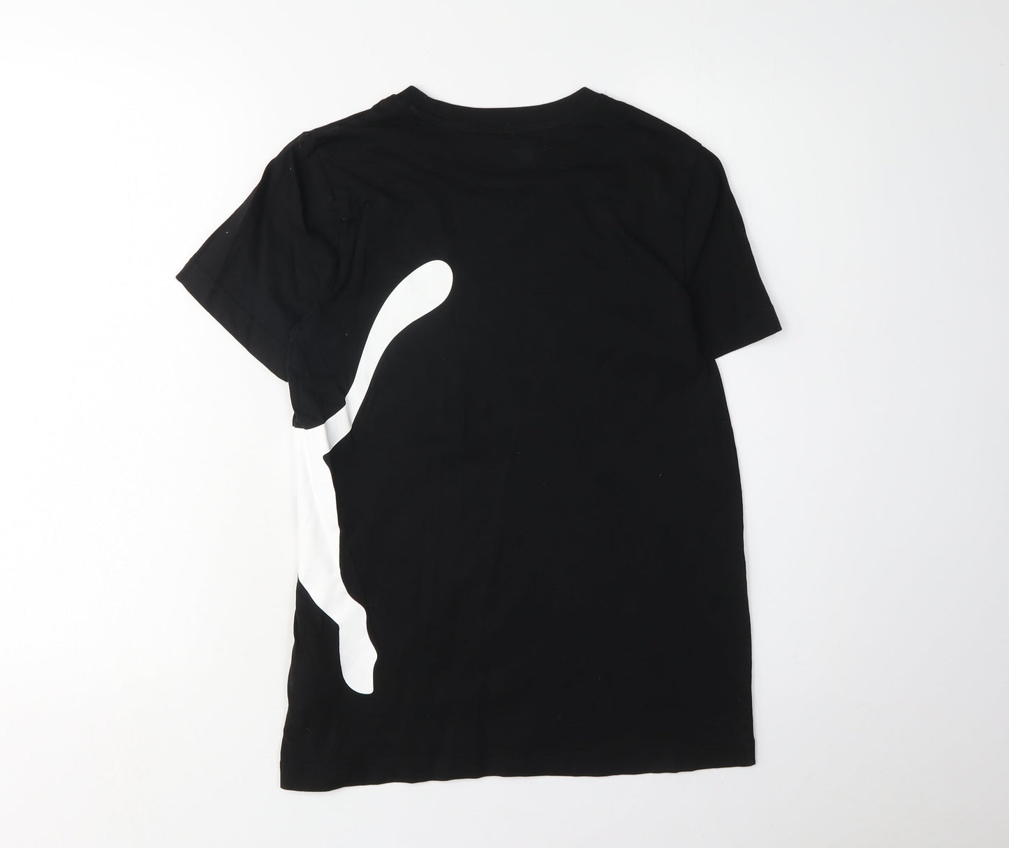 Puma Boys Black Graphic T-Shirt 13-14 Years