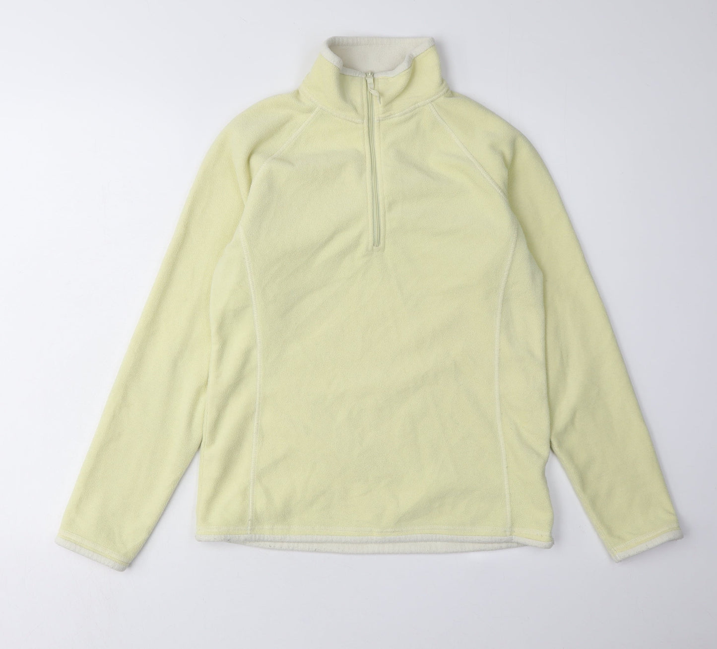 Womens UK Size 10 Mountain Warehouse Yellow Full Zip Sweatshirt