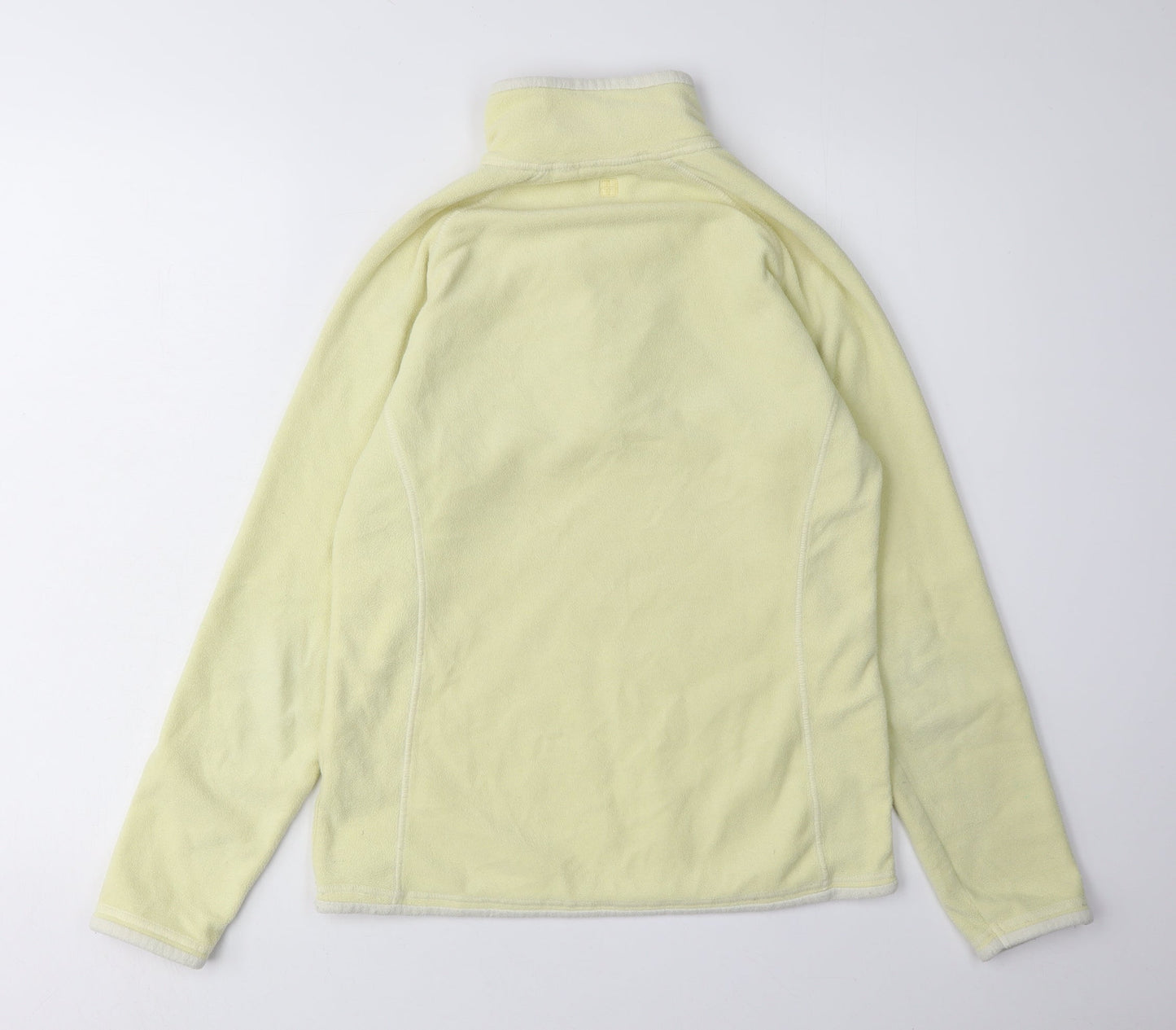 Womens UK Size 10 Mountain Warehouse Yellow Full Zip Sweatshirt