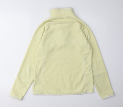 Womens UK Size 10 Mountain Warehouse Yellow Full Zip Sweatshirt